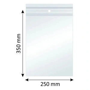 Plicuri Ziplock, Polietilena, 250x350mm, 40µm, 100 Buc/Set