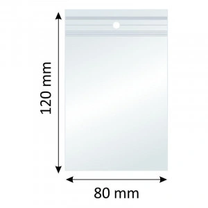 Plicuri Ziplock, Polietilena, 80x120mm, 40µm, 100 Buc/Set