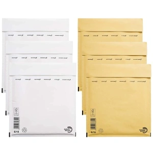 Plic Antisoc cu Bule Aer E15, 240x275+50mm, Autoadeziv, Alb - Img 2