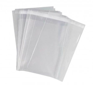 Plic LDPE, Polietilena, Autoadeziv, 350x460+65x0.4mm, Transparent