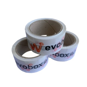  Banda Adeziva PERSONALIZATA, 50mm/60 Metri, Alba