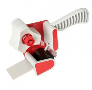 Dispenser pentru Banda Adeziva 50mm/120 Metri, Plastic, Alb/Rosu