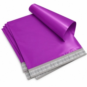 Set 50 Plicuri Curierat 320x460mm, Polietilena, 40µm, Mov