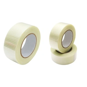 Banda Adeziva Ranforsata, Filament Incrucisat, 50mm/50m, Transparent