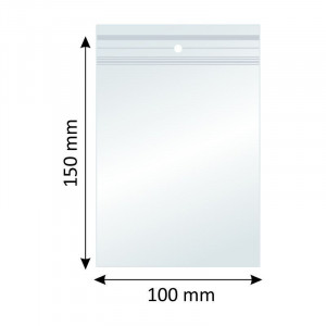 Plicuri Ziplock, Polietilena, 100x150mm, 40µm, 100 Buc/Set