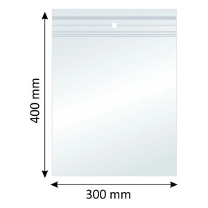 Plicuri Ziplock, Polietilena, 300x400mm, 40µm, 100 Buc/Set