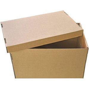 Set 20 Cutii pentru Arhivare Cu Capac, 538x382x275mm,, Carton, CO5, Natur - Img 3