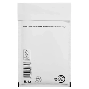 Plic Antisoc cu Bule Aer B12, 140x225+50mm, Autoadeziv, Alb