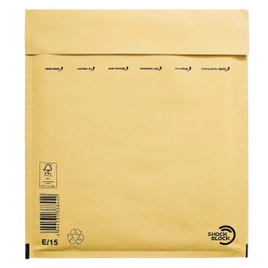 Plic Antisoc cu Bule Aer E15, 240×275+50mm, Autoadeziv, Natur