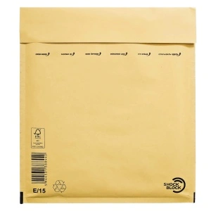Plic Antisoc cu Bule Aer E15, 240×275+50mm, Autoadeziv, Natur