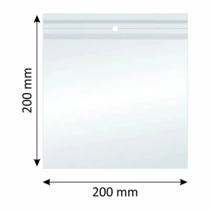Plicuri Ziplock, Polietilena, 200x200mm, 40µm, 100 Buc/Set