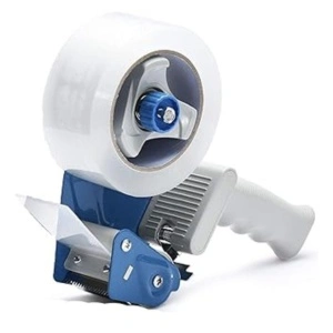 Dispenser pentru Banda Adeziva 75mm/66 Metri, Plastic, Gri/Albastru