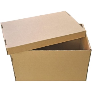 Set 20 Cutii pentru Arhivare Cu Capac, 386x257x275mm,, Carton, CO3, Natur - Img 3