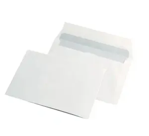 Set 50 Plicuri C6, 114x162mm, Siliconic, 80gr/mp, Alb
