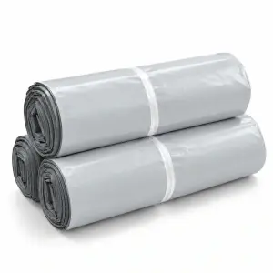 Set 50 Plicuri Curierat 600x800mm, Polietilena, 60µm, Alb/Gri