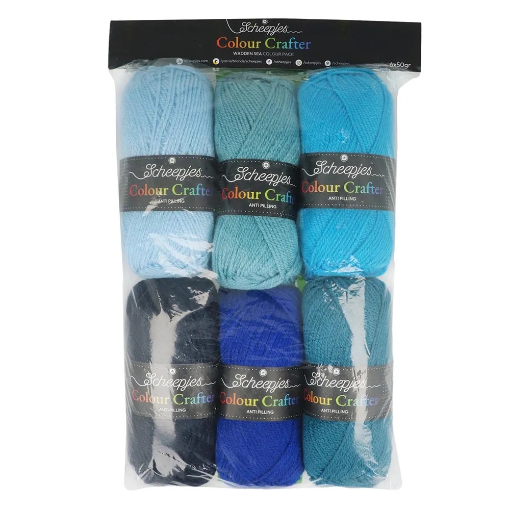 Pachet 6 sculuri x 50 gr - Scheepjes Color Crafter - Wadden Sea