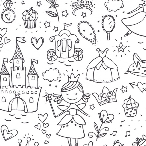 Material textil de colorat - Color me Fairy