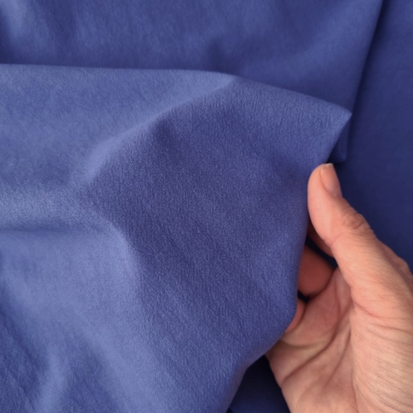 Bumbac Prespalat Stonewashed - Albastru Cobalt