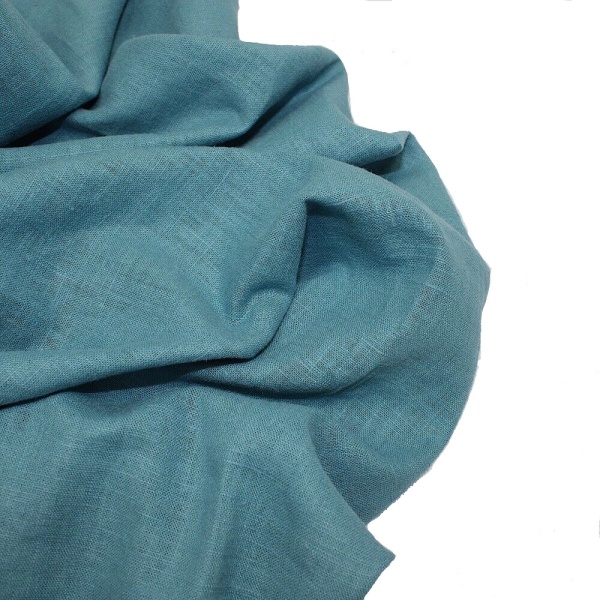Material In - Linen Washed - Teal - 110x40cm
