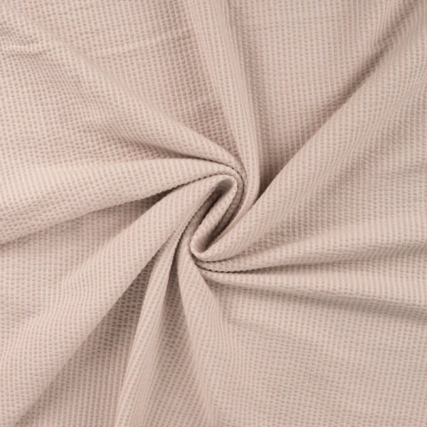 Jerse elastic gofrat Seersucker cu dungi - Lisa Sand