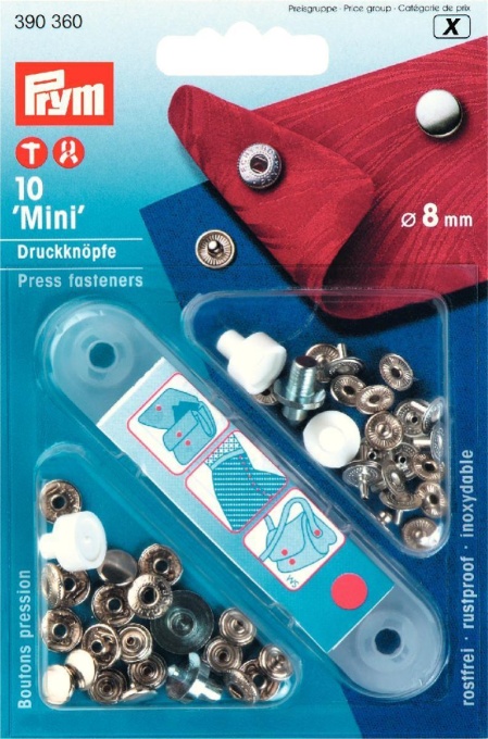 Set capse metalice ‘Mini’ - 8 mm
