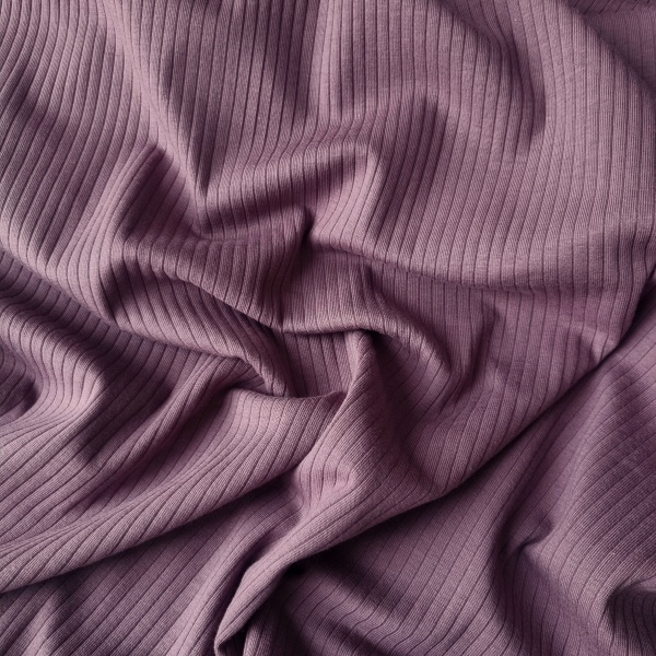 Jerse elastic Rib Mandy - Mauve [K47010-450]