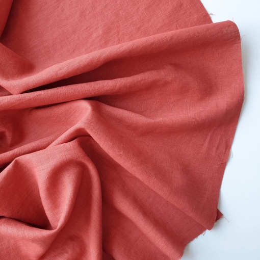 Material In - Linen Washed - Rust
