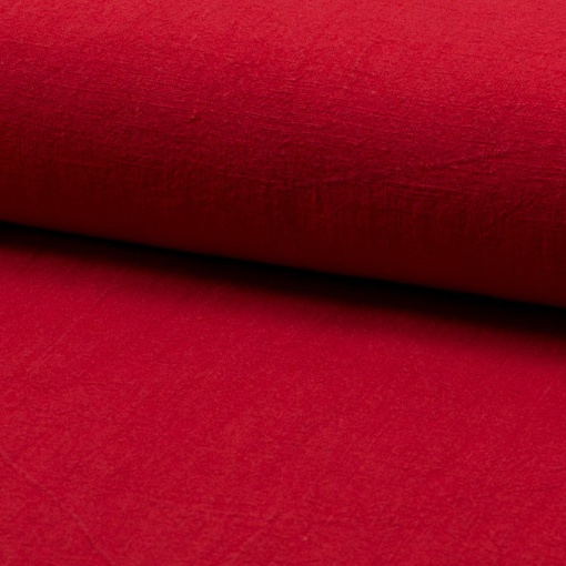 Material 100% In Prespalat Stonewashed - Red