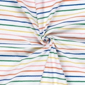 Bumbac imprimat - Artisan Stripes Vivid - Img 3