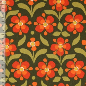 Bumbac imprimat - Popretro Bloom