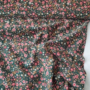 Bumbac Reiat Velur Babycord - Vintage Garden - Img 3