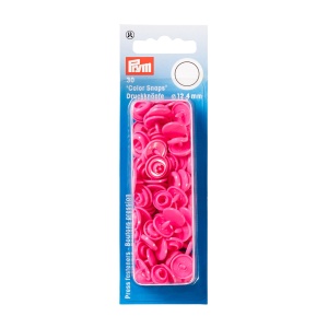 Capse rotunde din plastic - Pink - pachet 30 buc - Img 2