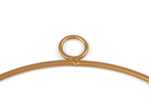 Cerc metalic pentru dreamcatcher diametru 25 cm - Auriu mat - Img 2