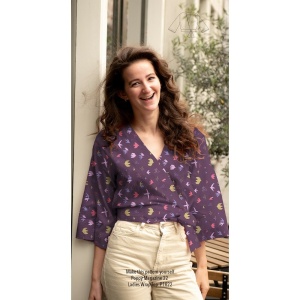 Cupon 130x50cm - Poplin premium - Birds Purple - Img 3