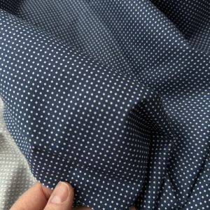 Cupon 140x100cm - Bumbac imprimat - Moda Fabrics Tiny Dots Denim - Img 2