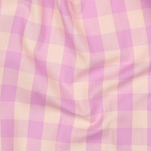 Cupon 35 cm - Material bumbac Vichy Yarn Dyed - Lilac