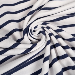 Cupon 40cm - Jerse de bumbac - Breton Stripes Marine - Img 2