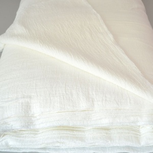 Cupon 50 cm - Panza topita bumbac Nastasia Alb