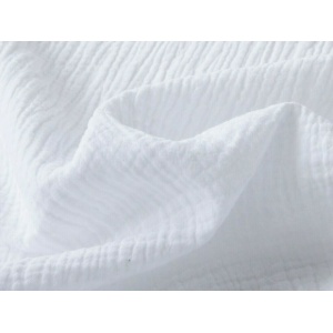 Cupon 60 cm - Muselina Uni - Alb Optic - Img 2