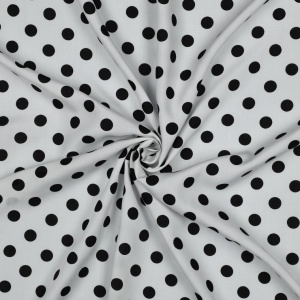 Cupon 65cm - Vascoza Imprimata digital- Polka Dots White - Img 2