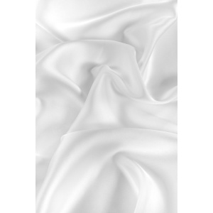 Cupon 80cm - Luxury Satin din vascoza - Optic White - Img 3