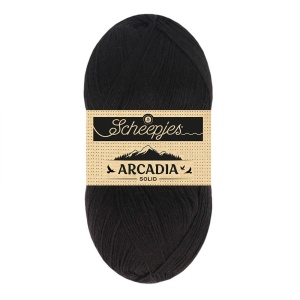 Fir din lana pentru sosete - Scheepjes Arcadia Solid - Midnight 816
