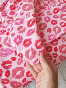 Jerse Bumbac - Glitter Lips Pink - Img 2