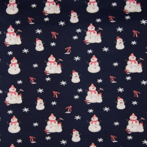 Jerse Bumbac imprimat - Snowman Navy