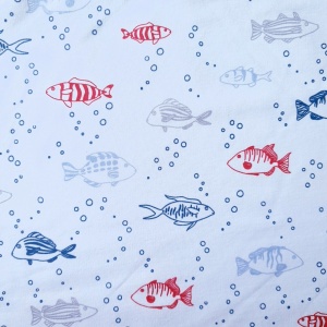 Jerse french terry - Fish White KC8118-350