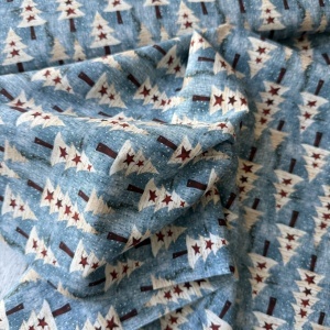 Material Craciun Poplin - Vintage Christmas Tree - Img 2
