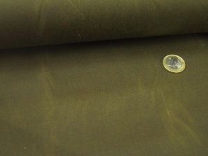 Material din bumbac Oil Skin Khaki - cupon 75cm - Img 2