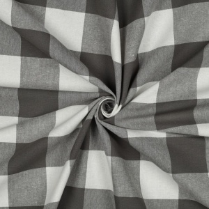 Material tesut yarn dyed - Checks Sage