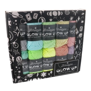 Pachet 10 sculuri x 25 gr - Scheepjes Glow Up - fir fosforescent