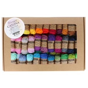 Pachet 109 sculuri de 10 gr - Scheepjes Catona Colour Pack - Img 3